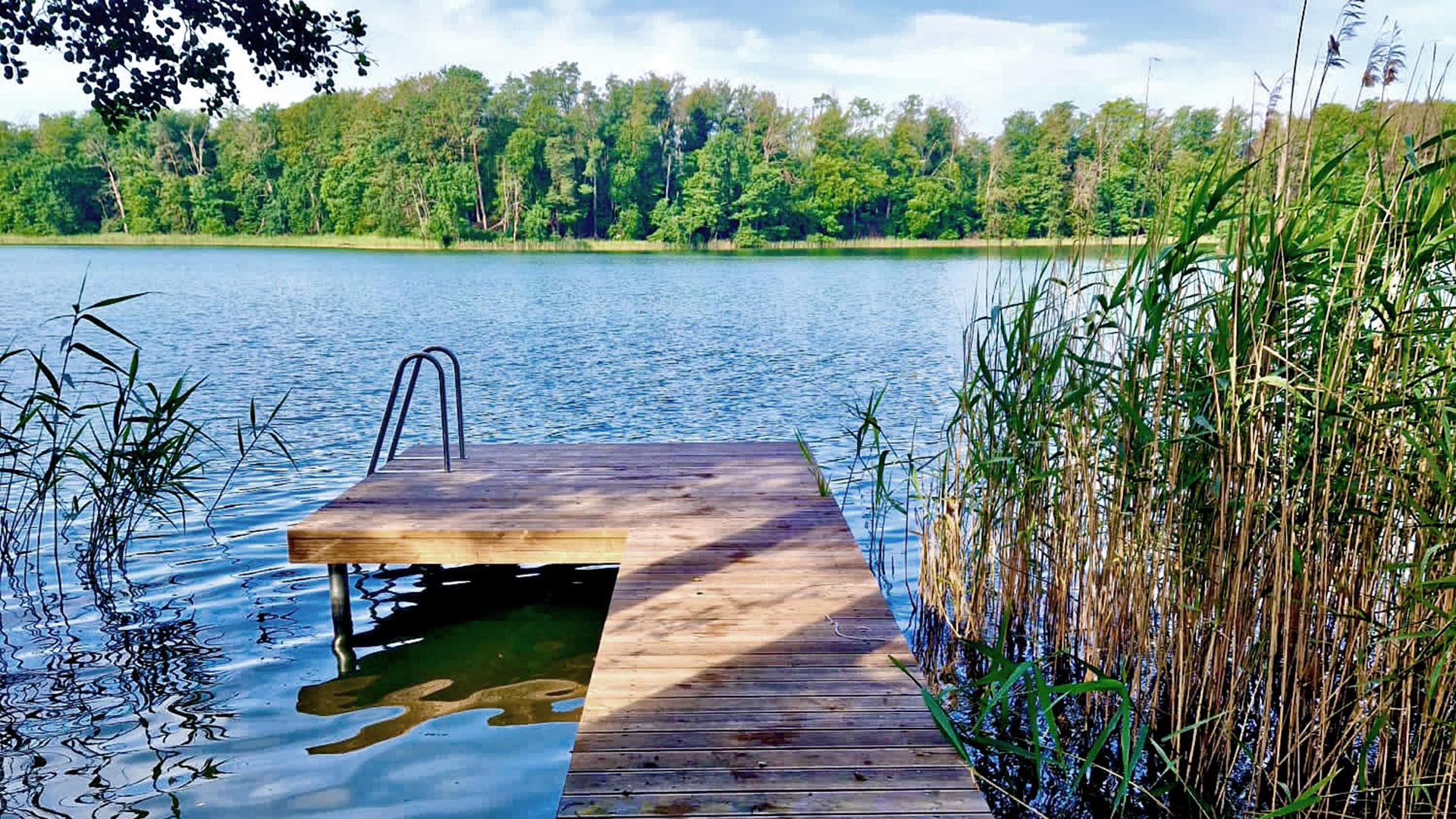 Steg und See in Templin